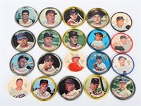16- T.C.G. BASEBALL PLAYER COINS & MORE