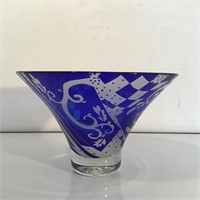 THORN GLASS ETCHED BOWL ONTARIO