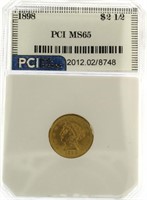 1898 MS65 Liberty $2.50 Gold Piece