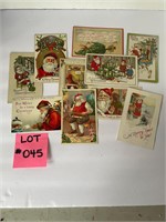 Lot of 10 Vintage Christmas Postcards Ephemera
