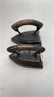 Cast Irons Painted Pair