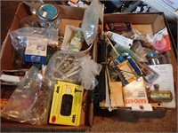 (2) Boxes w/ Cable Ties, Screws, Bolts, Nuts,