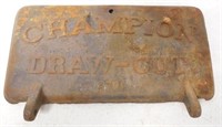 Champion Draw Cut toolbox lid