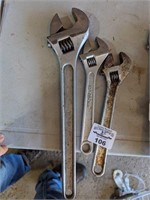Gray & Asst'd Adjustable wrenches