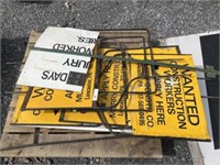 Free Standing WANTED Signs
