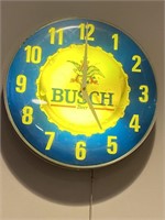 Lighted Busch Beer clock