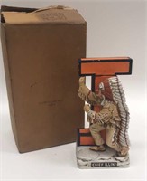Vintage Chief Illiniwek Decanter #4 with Box