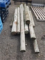 8' - 12' Wooden Posts