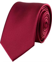Skinny Tie Necktie with Stripe Textured 6 cm / 2.4