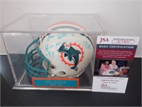 DON SHULA SIGNED AUTO DOLPHINS MINI HELMET JSA COA