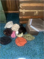 Vintage women hats, hat, box