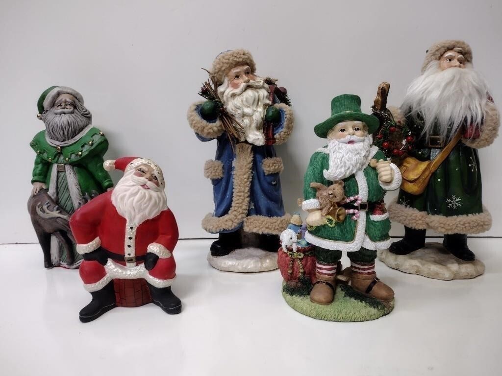 Ceramic Santa Figurines