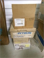 Boxes of Yarn and Knitting Items