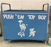 Metal Push'em Toy Box 24"x16"23"H