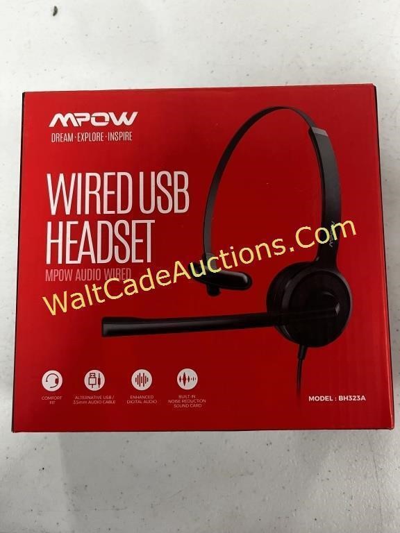 MPow Wired USB Headset (New)