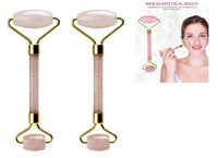 2-PC Pink Face Jade Roller for Natural Anti Aging