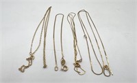 14K Yellow Gold Necklace Chains