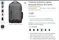 Sr1869 Timbuk2 Authority Laptop Backpack Deluxe