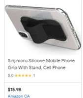 Sinjimoru Silicone Mobile Phone Grip With Stand,