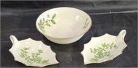Lenox Holly Dishes & Serving Bowl