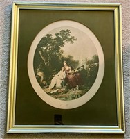 Framed Victorian print