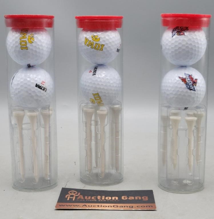 Iowa & Iowa State Golf Balls & Tees