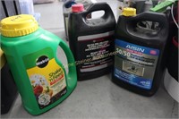 Oil, Antifreeze, Misc jugs (5)