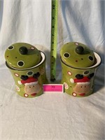 Christmas canisters