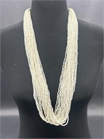 Vintage Jewelry White Strand Necklace