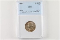 1964-D 25 Cent Coin
