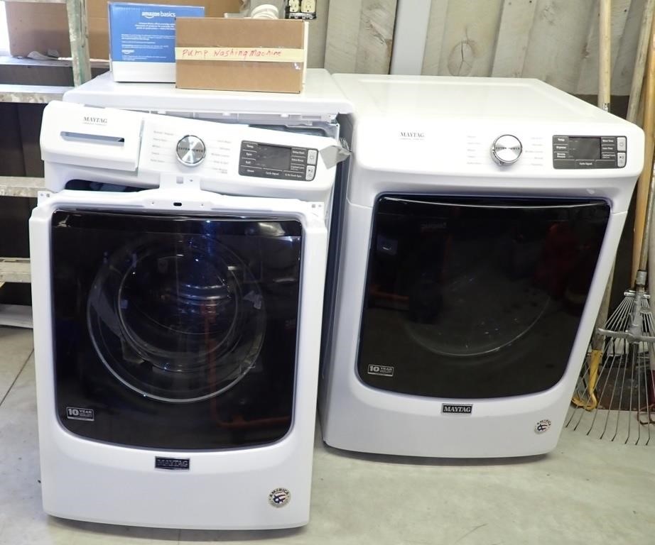 MAYTAG WASHER & DRYER - WASHER NEEDS NEW PUMP