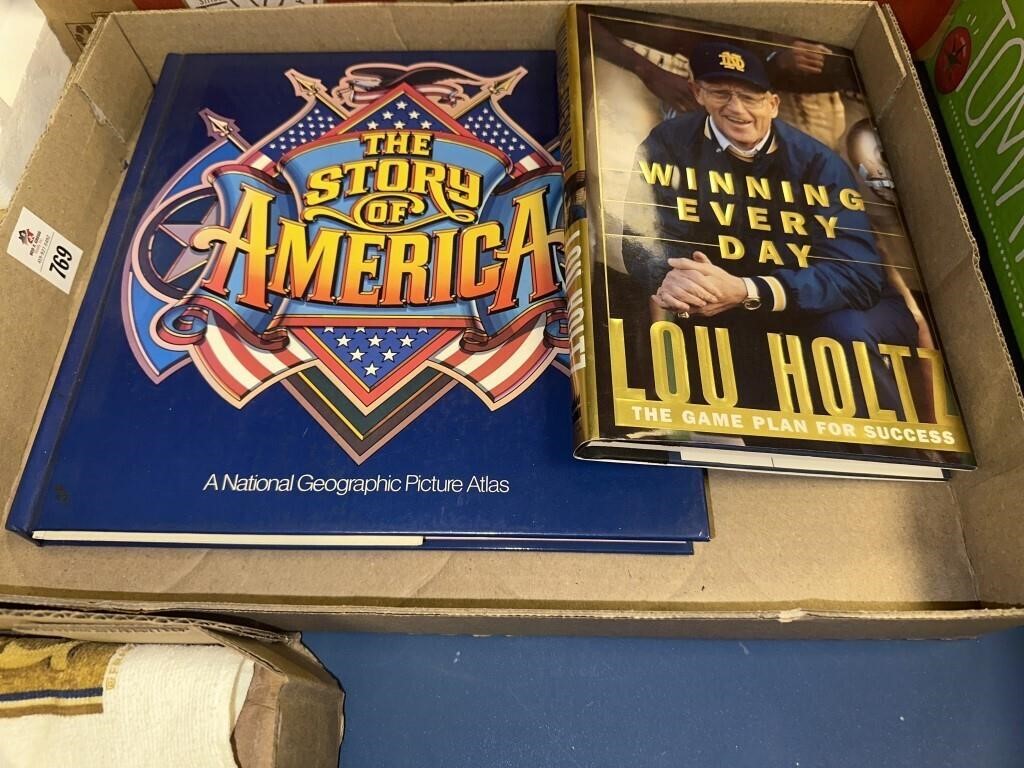 The story of America book and Lou shoot book