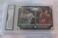 Graded 2012 Hamilton/Harper baseball card