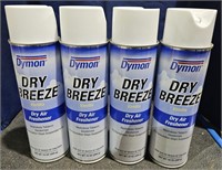 4 Cans Dymon Dry Breeze Air Freshener