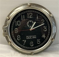 Cool Looking Modern Clock Says "Navy Deck Clock"