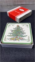 Vintage Pimpernel 6 Piece Spode Christmas Tree Coa