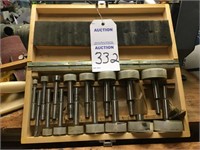 1/4" to 2 1/8" Wood Bits in Wooden Box
