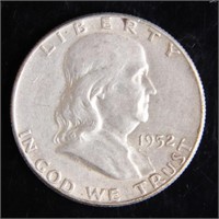 1952 Franklin Half-Dollar Silver Coin