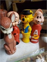 OLD BUBBLE BATH CONTAINERS- ALVIN, ELMER, BAMBI