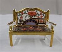 Royal Crown Derby hand painted miniature garden