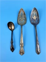 3 Silverplate Serving Spoons