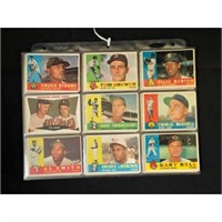 (54) 1960 Topps Baseball Cards With Stars/hof/