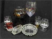 Wine Glasses and Ashtrays