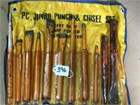11 Pcs. Jumbo Punch and Chisels, Mixed Set