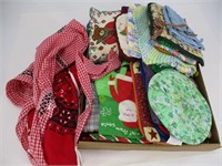 Flat of Pot Holders and Aprons