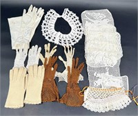 Vintage Women's Gloves & Doilies