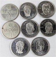 HOCKEY GREATS & McD'S TOKENS