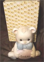 Precious Moments Bear Cookie Jar with Box