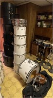 Vintage Ludwig Drum Set with Cases