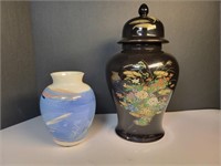 32x Vintage pottery ginger jar and vase redfield?